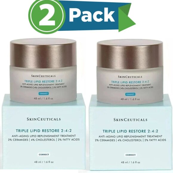 SkinCeuticals Triple Lipid Restore 1.6oz | Rich Anti-Aging Face Cream pack of 2 - Picture 1 of 3